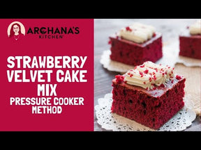 Strawberry Red Velvet Cake Mix  | 325g | Made from Millets | No Maida | Eggless