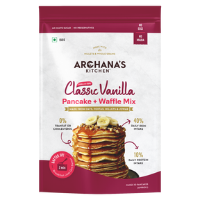 Classic Multi Millet Vanilla Pancake and Waffle Mix | 150g | No Maida | Eggless